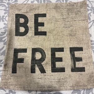 Pottery Barn Cream Be Free Pillow Cover